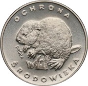 100 Zlotys Environmental Protection - Beaver; Trial Strike, Poland, 1978 reverse image