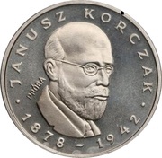 100 Zlotys Janusz Korczak; Trial Strike, Poland, 1978 reverse image