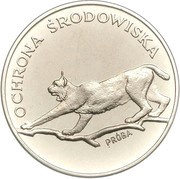 100 Zlotys Environmental Protection - Lynx; Trial Strike, Poland, 1979 reverse image