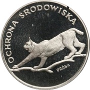 100 Zlotys Environmental Protection - Lynx; Trial Strike, Poland, 1979 reverse image