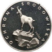 100 Zlotys Environmental Protection - Chamois; Trial Strike, Poland, 1979 reverse image