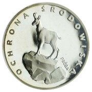 100 Zlotys Environmental Protection - Chamois; Trial Strike, Poland, 1979 reverse image