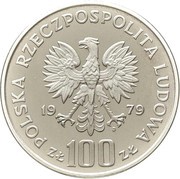 100 Zlotys Ludwik Zamenhof; Trial Strike obverse image
