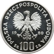100 Zlotys Dar Pomorza; Trial Strike obverse image