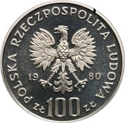 100 Zlotys Environment Protection - Cappercaillie; Trial Strike obverse image