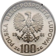 100 Zlotys Environment Protection - Horse; Trial Strike obverse image