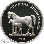 100 Zlotys Environmental Protection - Horses; Trial Strike, Poland, 1981 reverse image