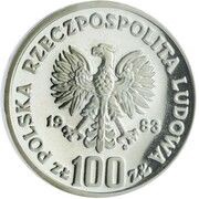 100 Zlotys Environment Protection - Bears; Trial Strike obverse image