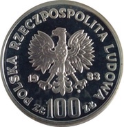 100 Zlotys Environmental Protection - Bear obverse image