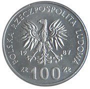 100 Zlotys Casimir III the Great obverse image