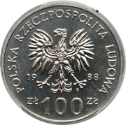 100 Zlotys Hedwig I Trial Strike obverse image