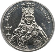 100 Zlotys Hedwig I Trial Strike, Poland, 1988 reverse image