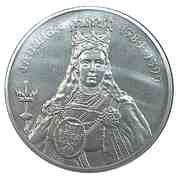 100 Zlotys Hedwig I, Poland, 1988 reverse image