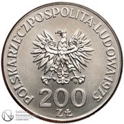 200 Zlotys 30th Anniversary of Victory against the Fascists; Trial Strike obverse image