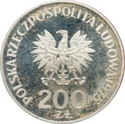 200 Zlotys 30th Anniversary of Victory against the Fascists; Trial Strike obverse image