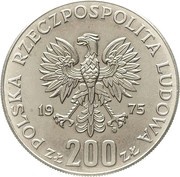 200 Zlotys 30th Anniversary of Victory against the Fascists; Trial Strike Ag obverse image