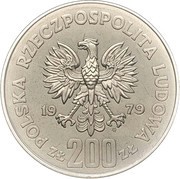 200 Zlotys Duke Mieszko I; Trial Strike obverse image
