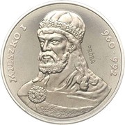 200 Zlotys Duke Mieszko I; Trial Strike, Poland, 1979 reverse image