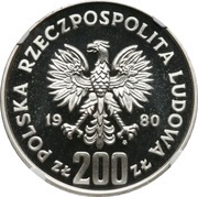 200 Zlotys Bolesław I Chrobry; Trial Strike obverse image