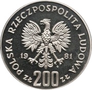 200 Zlotys Bolesław II Śmiały; Trial Strike obverse image