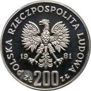 200 Zlotys Ladislaus I Herman; Trial Strike obverse image