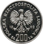 200 Zlotys Boleslaus III Wrymouth; Trial Strike obverse image