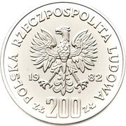 200 Zlotys Boleslaus III Wrymouth - Half Length Portrait; Trial Strike obverse image