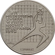 200 Zlotys World Soccer Championship Games in Spain; Trial Strike, Poland, 1982 reverse image
