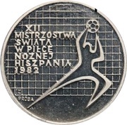 200 Zlotys World Soccer Championship Games in Spain; Trial Strike, Poland, 1982 reverse image