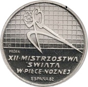 200 Zlotys World Soccer Championship Games in Spain; Trial Strike, Poland, 1982 reverse image