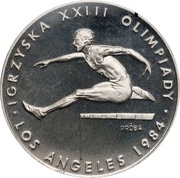 200 Zlotys Summer Olympics; Trial Strike, Poland, 1984 reverse image