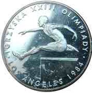 200 Zlotys Summer Olympics, Poland, 1984 reverse image