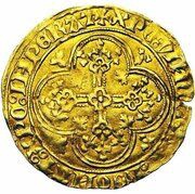 Gold Écu "Klinkaart" - Philip the Good reverse image