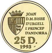 25 Diners - Joan Martí i Alanis XVII Winter Olympic Games obverse image