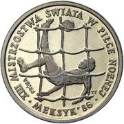 200 Zlotys World Cup; Trial Strike, Poland, 1985 reverse image
