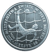 200 Zlotys World Cup; Trial Strike, Poland, 1985 reverse image