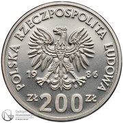 200 Zlotys Władysław Łokietek; Trial Strike obverse image