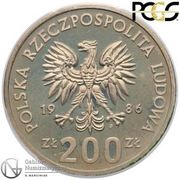 200 Zlotys Władysław Łokietek; Trial Strike obverse image