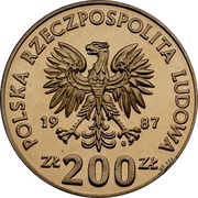 200 Zlotys Tennis; Trial Strike obverse image