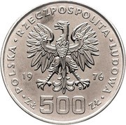 500 Zlotys Tadeusz Kosciuszko; Trial Strike obverse image