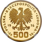 500 Zlotys Tadeusz Kosciuszko obverse image