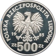 500 Zlotys Environmental Protection - Squirrel obverse image