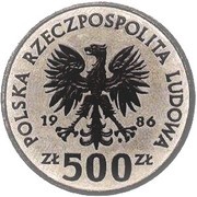 500 Zlotys Władysław I Lokietek; Trial Strike obverse image