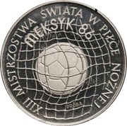 500 Zlotys Football World Cup; Trial Strike, Poland, 1986 reverse image