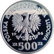 500 Zlotys Ladislaus I the Elbow-high obverse image