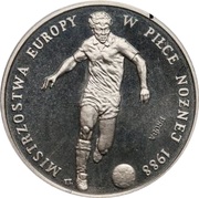 500 Zlotys Euro 1988; Trial Strike, Poland, 1987 reverse image