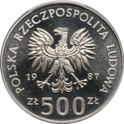 500 Zlotys Casimir III the Great; Trial Strike obverse image