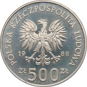500 Zlotys Hedwig I obverse image