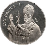 1000 Zlotys Pope John Paul II; Trial Strike, Poland, 1982 reverse image
