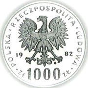 1000 Zlotys Pope John Paul II; Trial Strike obverse image